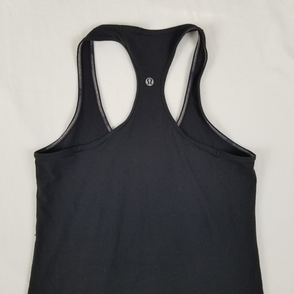 Lululemon Black Racerback Tank Top, Work out stretching tank top Women Size 6 - Picture 3 of 12